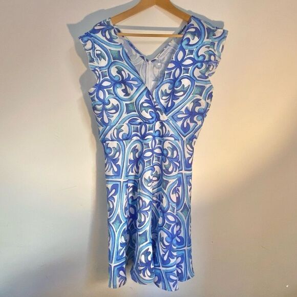 Made in Italy Italian linen dress from a boutique in positano - Picture 3 of 12